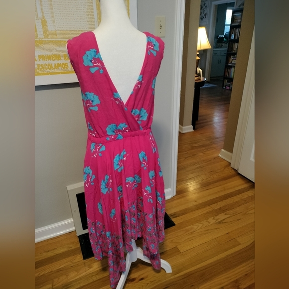 Maje Fae Whimsical Pink Floral Dress With Open Back - Picture 7 of 12